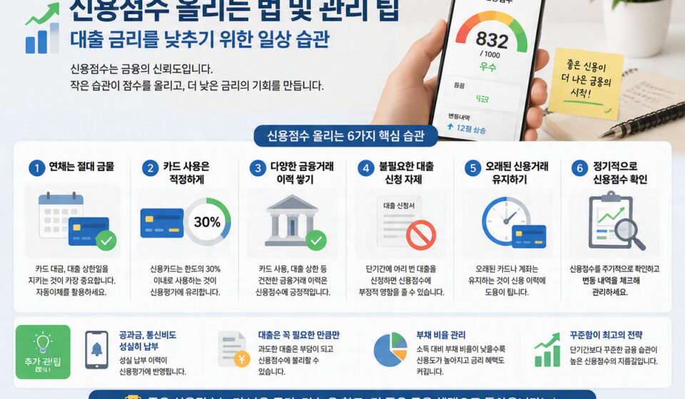 신용점수 올리는 법