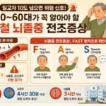 가을철 뇌졸중 전조증상
