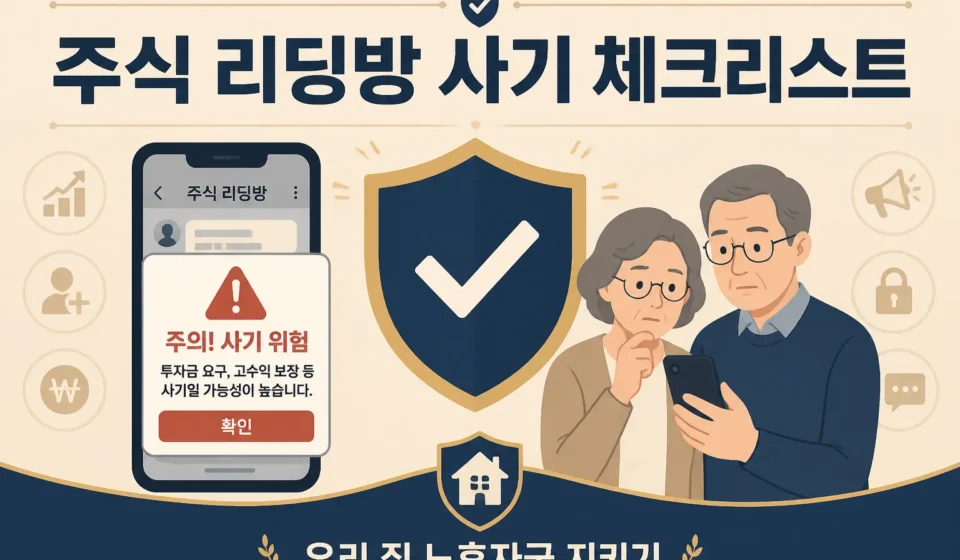 주식 리딩방 사기 체크리스트